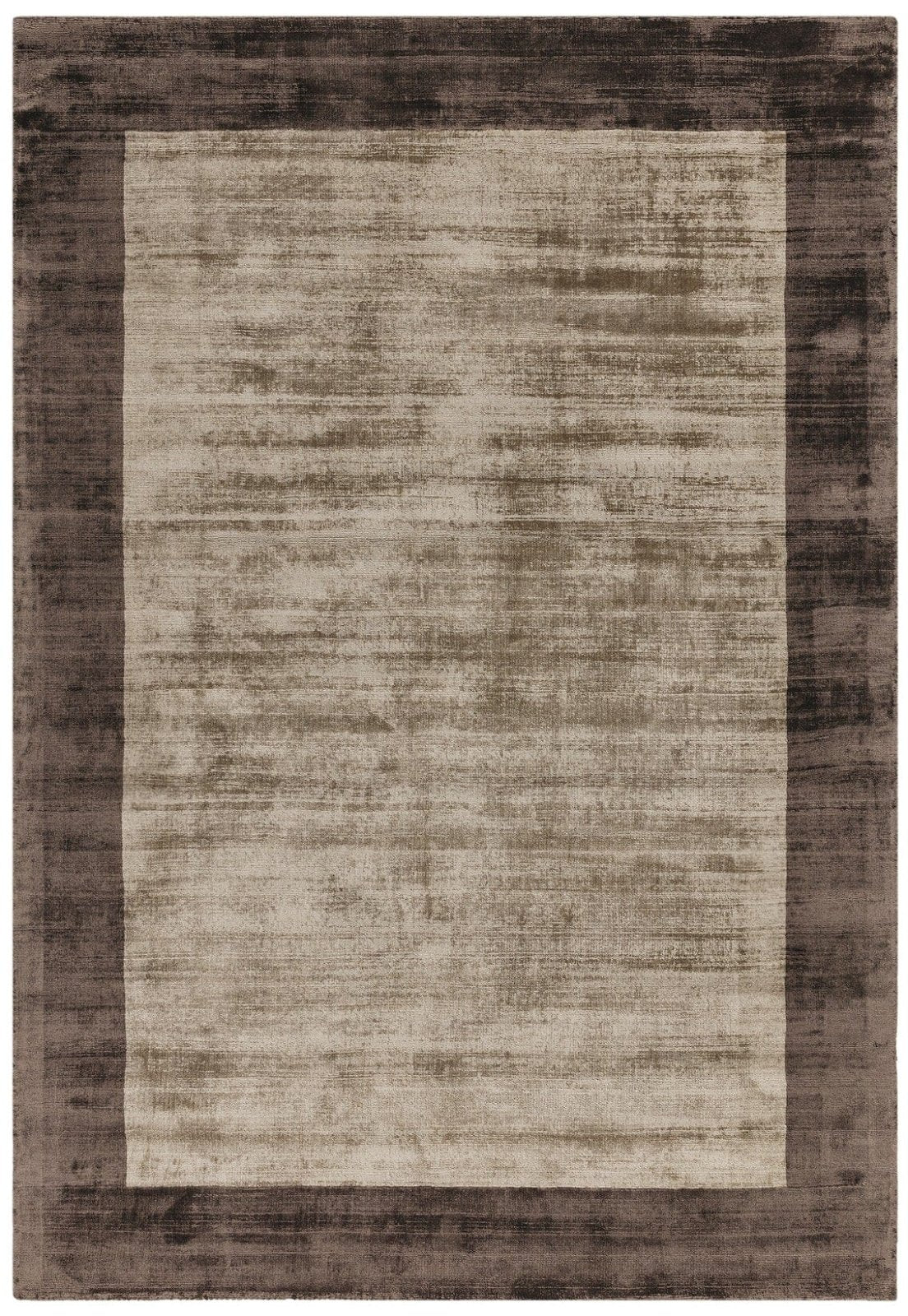 Blade Border Mocha Rug
