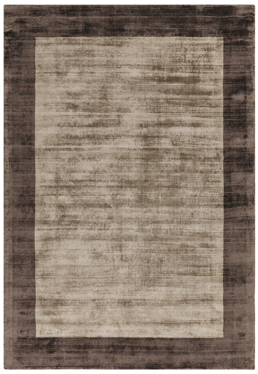 Blade Border Mocha Rug