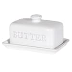 White Ceramic Butter Dish