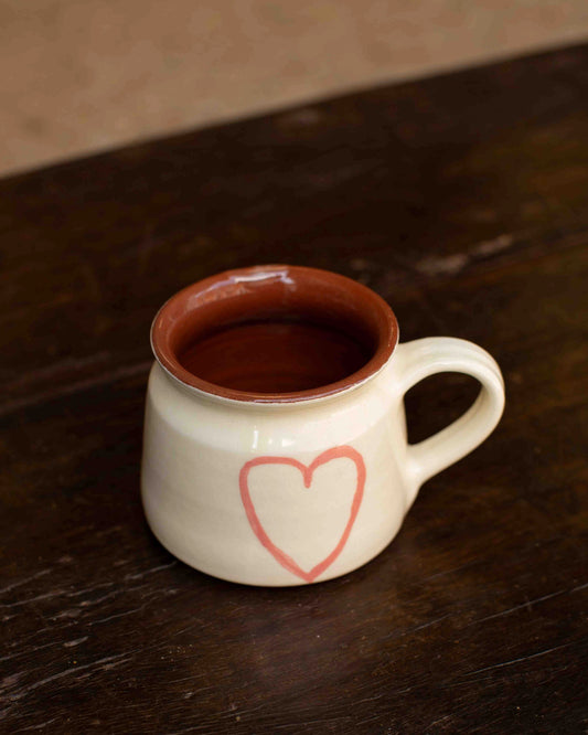 Handmade Mug - Red Heart