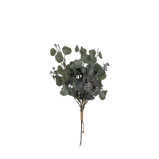 Seeded Eucalyptus Bundle Dusky Green — Set of 3