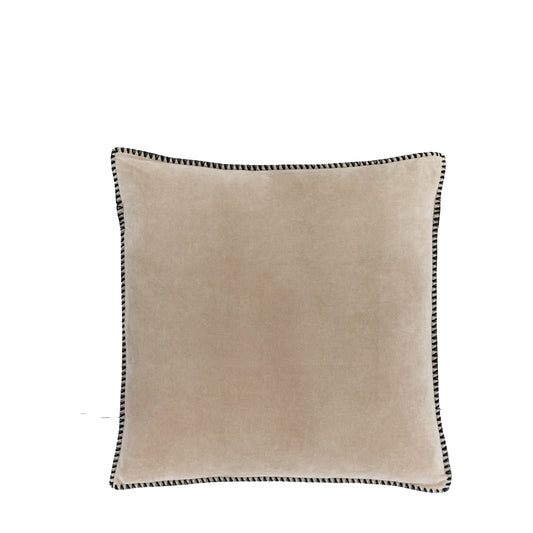 Nico velvet cushion - taupe