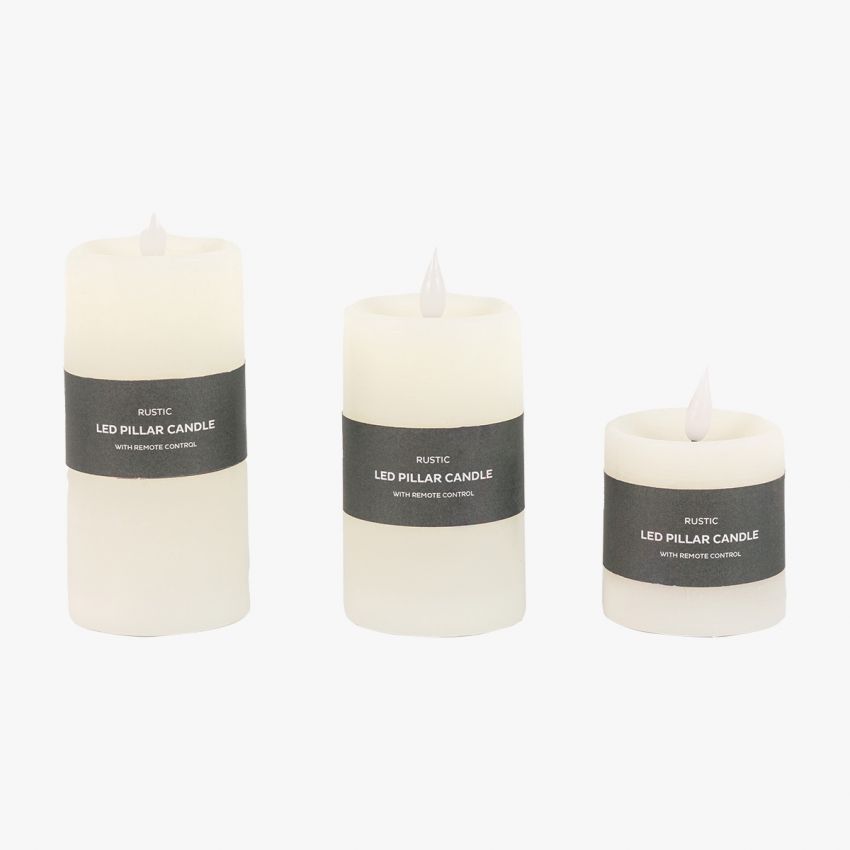 Rustic Pillar Candle Large