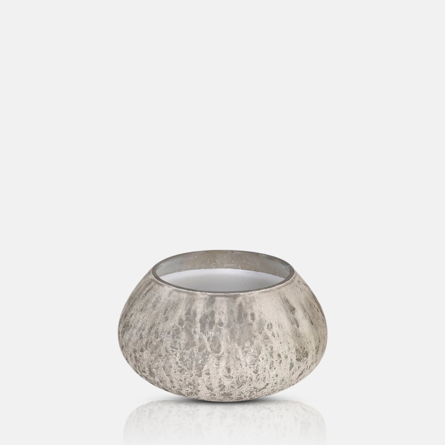 Medium Smokey Quartz Silver Candle