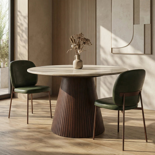 Oxborough Round Walnut Dining Table